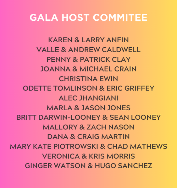 Gala Host Committee (3.5 × 3 in) (3 × 4 in) (3 × 4.5 in)